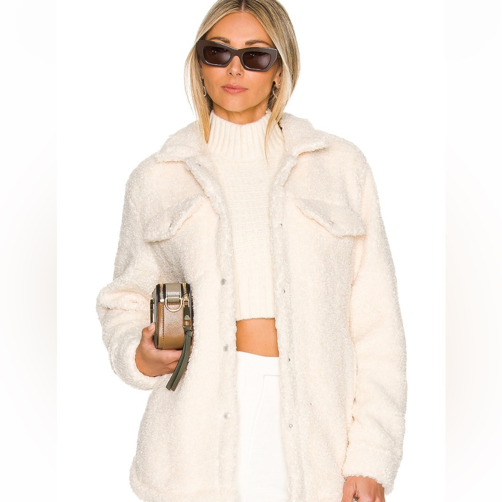Cream Sherpa jacket